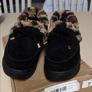 Journee Collection Midnight Black Slippers
